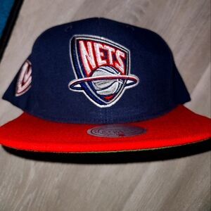 New Jersey Nets Hat Vintage Y2K Mitchell and Ness